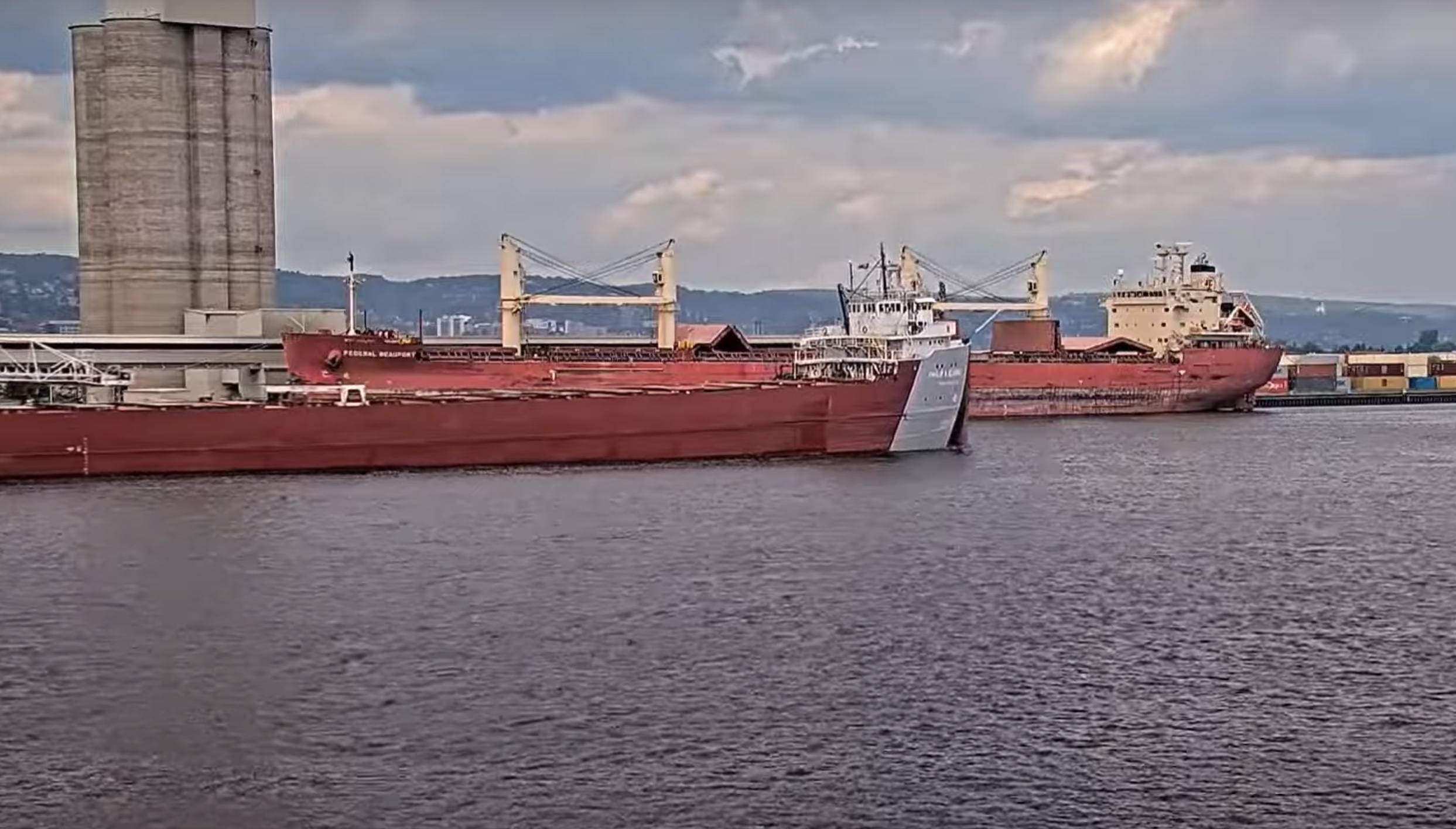 Video - Philip R Clark, Victory Tug & The Federal Beaufort depart ...